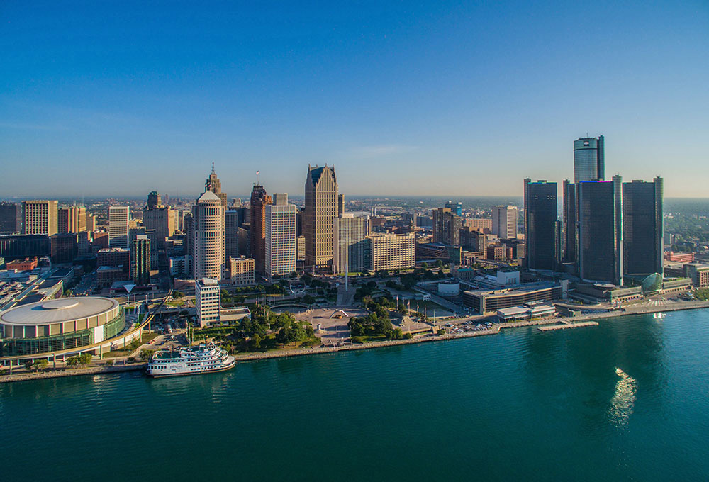 City of Detroit skyline.