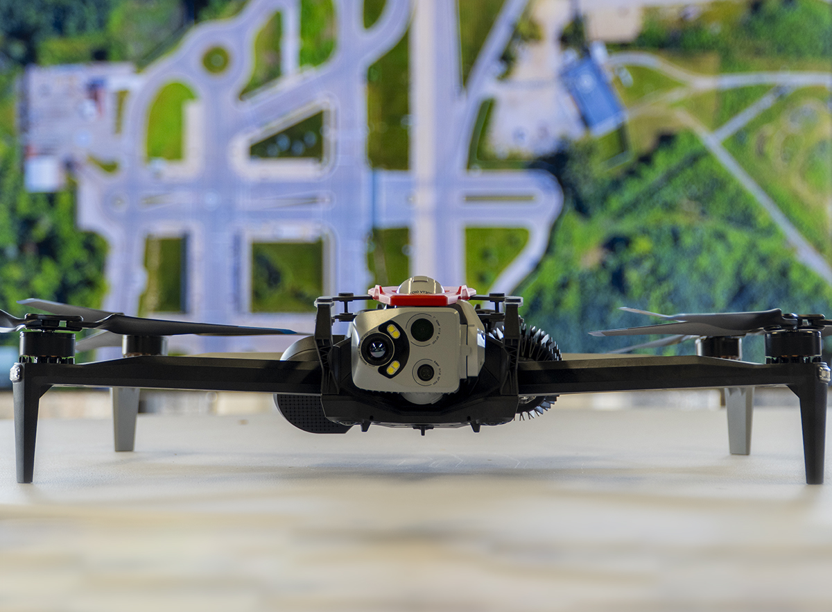 Remote control drone.