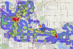 chigan Institute for Data Science census data heat map