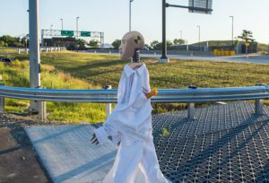 robot pedestrian at M city test facility