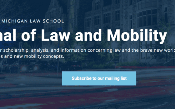 Mcity,  U-M Law School co-launch digital legal journal focused on mobility